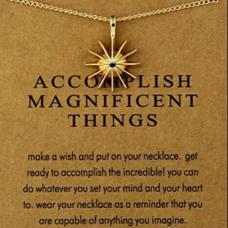 สร้อยคอนำโชค 🌟Accomplish Magnificent Things🌟