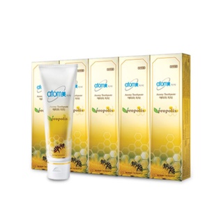 อะโทมี่ ยาสีฟันเนื้อเจลใส Green tea &amp; Propolis หลอดใหญ่ 200 กรัม