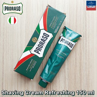 Proraso® Shaving Cream Refreshing 150 ml ครีมโกนหนวด สูตรเติมความสดชื่นและมีชีวิตชีวา