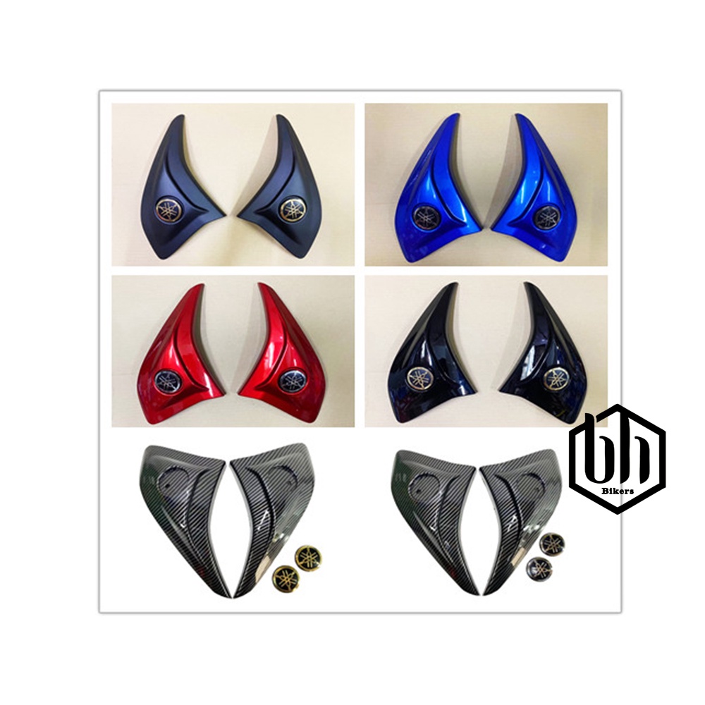 LEG SHIELD ฝาครอบด้านข้าง 1 ชุดคาร์บอน YAMAHA โลโก้ SILVER GOLD YAMAHA LC135 V2 V3 V4 V5 V6 VISS