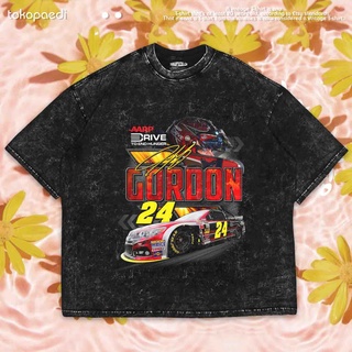 เสื้อยืดผ้าฝ้ายพิมพ์ลายขายดี เสื้อยืด Nascar GORDON OVERSIZE | เสื้อยืด ขนาดใหญ่ | เสื้อยืด ซักได้ | หินล้าง | Nascar Co