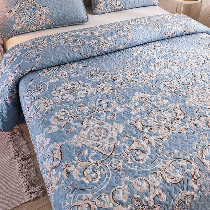 1 pcs）ผ้าคลุมเตียง ผ้าคลุมเตียงลายวินเทจ ขนาด220*240cm (ใช้คลมเตียง6-5ฟุตได้) อย่าปล่อยเตียงให้ฝุ่นเกาะ