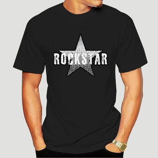 [S-5XL] เสื้อยืด ผ้าฝ้าย พิมพ์ลาย Rockstar Metallic Rockstar อินเทรนด์สําหรับผู้ชาย