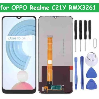 หน้าจอ LCD ดั้งเดิมและแอสเซมบลีของ Digitizer สำหรับ OPPO Realme C21Y RMX3261