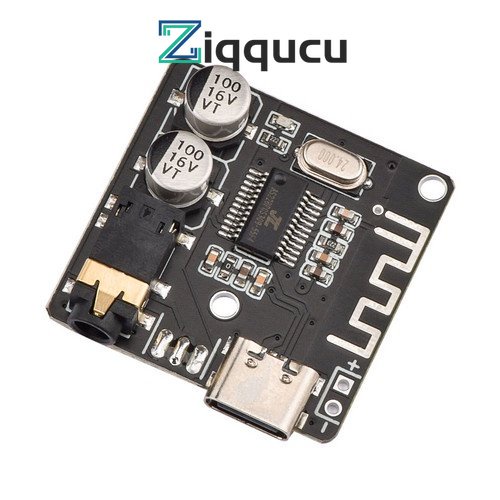 Ziqqucu VHM-314 บอร์ดโมดูลถอดรหัสเสียง MP3 บลูทูธ 5.0 USB Type-C