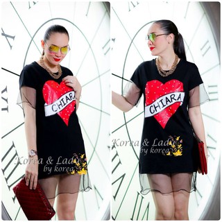 T-shirt topshop cotton สีดำ