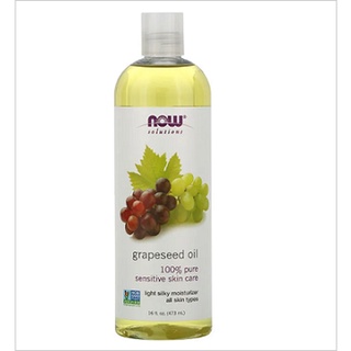 NOW Foods, Solutions, Grapeseed Oil, 16 fl oz (473 ml) นํ้ามันเมล็ดองุ่นบริสุทธิ์ 100%