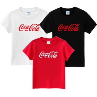 เสื้อยืดผ้าฝ้ายพิมพ์ลายแฟชั่น 🌟เสื้อยืดสกรีน Coca Cola