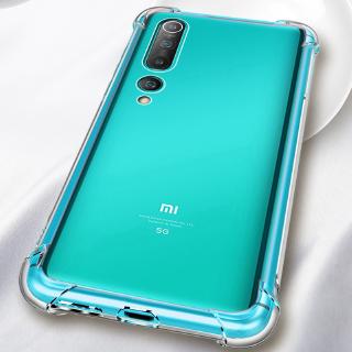 Xiaomi Mi 10 Pro Mi 9 SE Mi 9 Lite 9T Mi 8 Lite Mi 8 Pro Mi 6 เคสโทรศัพท์ TPU แบบใส กันกระแทก ยืดหยุ่น ขอบเสริม บาง ป้องกันรอยขีดข่วน