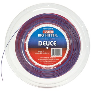 Tourna Big Hitter Deuce Blue/Red เอ็นเทนนิส ม้วน 200m. สีน้าเงิน แดง