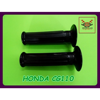 HONDA CG110 HANDLE GRIP RUBBER "BLACK" // ปลอกแฮนด์ ปลอกมือ HONDA CG110 "สีดำ" สินค้าคุณภาพดี