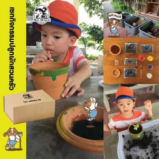 DIY kit กิจกรรมปลูกผักเพ้นท์กระถาง