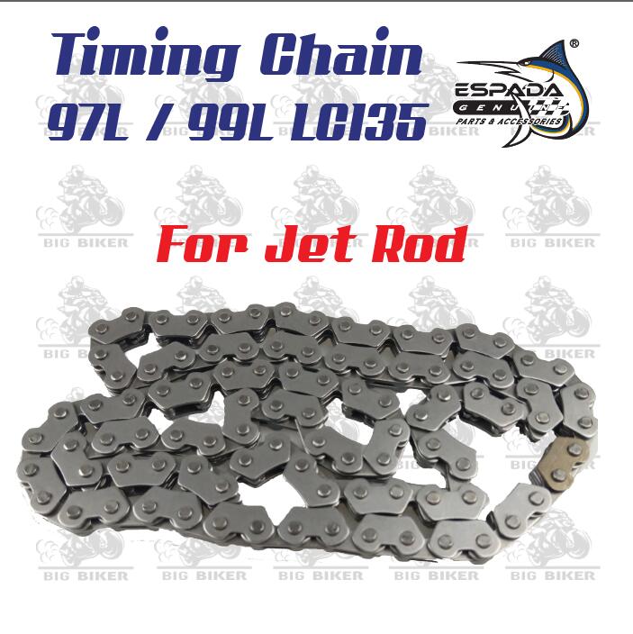 LC135 RACING TIMING CHAIN 97L 99L ESPADA RACING JACK ROD TIMING CHAIN LC135 JET ROD