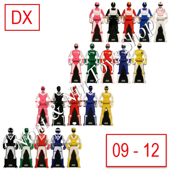 Gokaiger DX Ranger Key เรนเจอร์คีย์ ขบวนการโกไคเจอร์ ชุดที่ 3 เซนไต ลำดับที่ 9-12 (Changeman,Flashman,Maskman,Liveman)