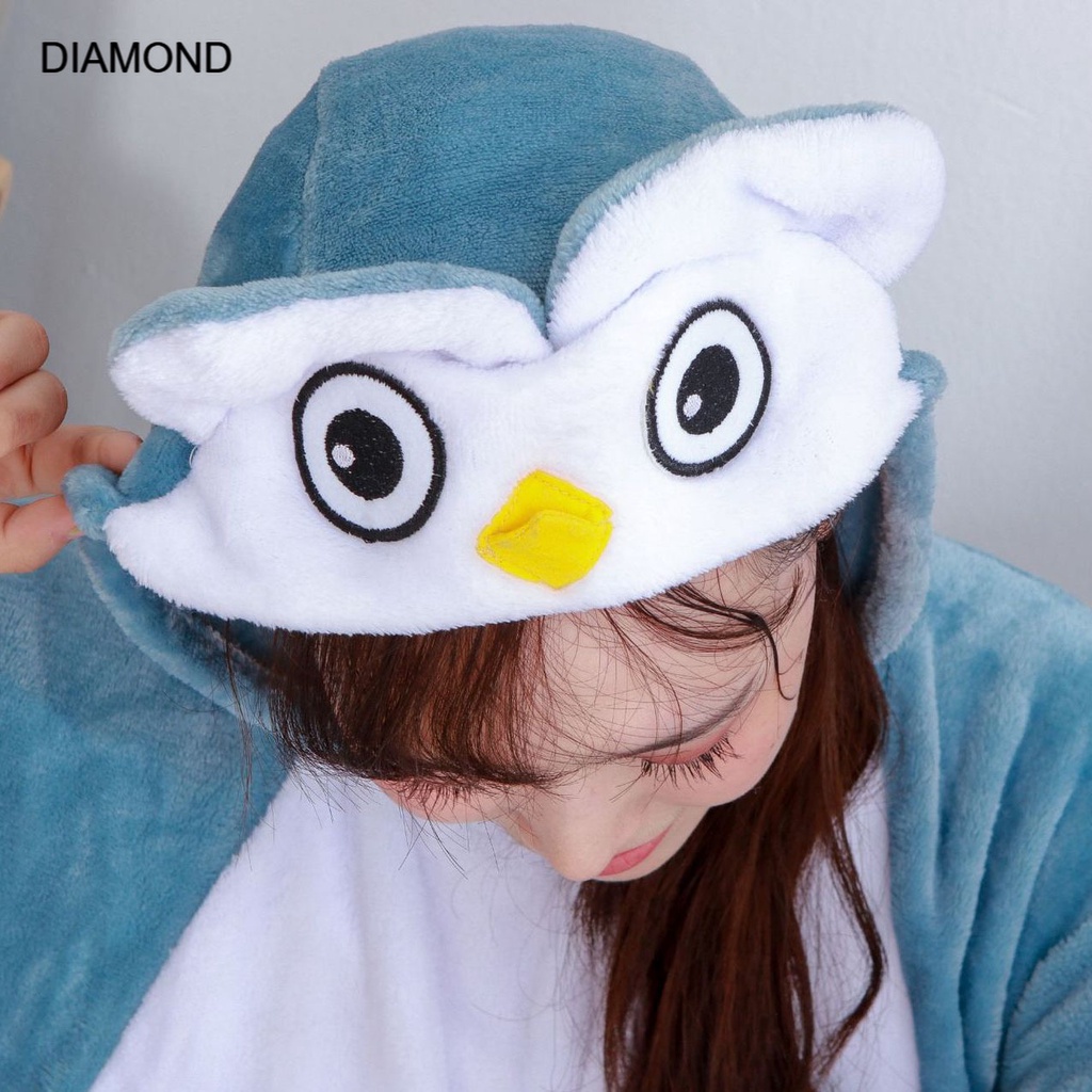 พร้อมส่ง Diamond ราคาถูก ชุดมาสคอต ชุดนอนกันหนาว ก็อตซิลล่า ไดโนเสาร์ นกฮูก สัตว์แต่งตัว - รูปที่ 5