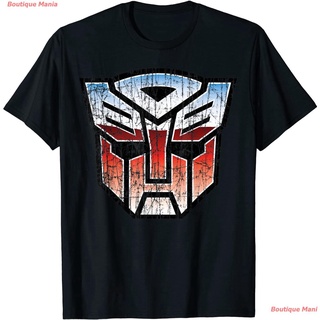 เสื้อยืดยอดนิยม US Transformers + Logo Autobot Distressed 01 T-Shirt Popular T-shirts