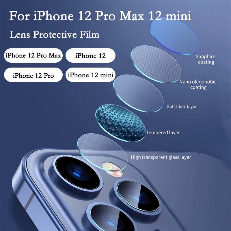 ฟิล์มป้องกันเลนส์กล้อง สำหรับ iPhone 12 Pro Max 12 mini