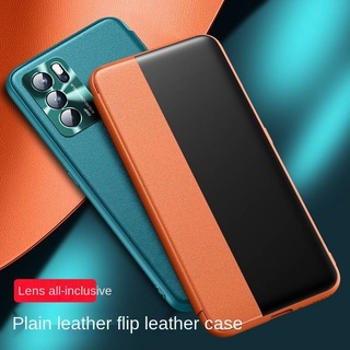 Yjd เคสโทรศัพท์หนังแบบฝาพับกันกระแทกสําหรับ Oppo Reno 6 6Pro 6Pro+ Reno 5 5Pro