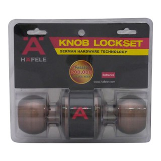 ลูกบิดทั่วไป HAFELE 489.93.144 หัวกลม สีทองแดงรมดำ HF 489.93.144 AC ENTRANCE KNOB