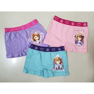 สินค้าลิขสิทธิ Disney Sofia โซเฟีย กางเกงใน ขาสั้น Cotton Spandex เด็กหญิง อายุ 4-12+ ปี เนื้อนุ่มใส่สบาย ใหม่