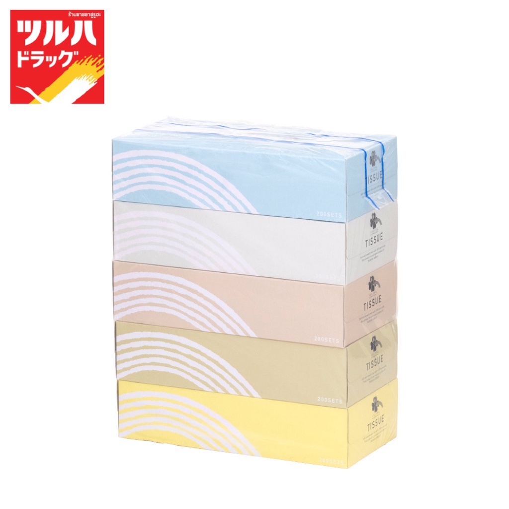 คุราชิ-ริธึ่ม เน็ท ทิชชู เปเปอร์ 200 5ชิ้น/Kurashi-Rhythm Tissue Paper 200W 5P