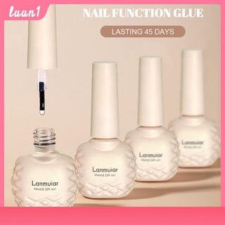 LANMUIAR Top Coat (เคลือบสีเล็บเจล)/base coat/MATTE TOP UV LED Gel Polish Soak Off ทาเล็บเจล สีทาเล็บเจล สีเจล ยาทาเล็บเจล(10ML) COD