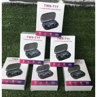 🔥NEW🔥TWS-T11 Bluetooth 5.0 หูฟัง 9D Surround หูฟังสเตอริโอชุดหูฟังพร้อมสำหรับโรงยิมวิ่งกีฬา