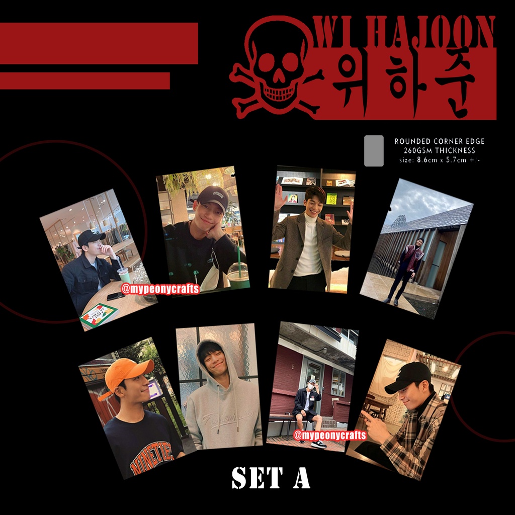 [KDRAMA] WI HAJOON wi-hajoon เกาหลี actor kdrama bad crazy wi hajun เคสโทรศัพท์พีซี photocard การ์ด