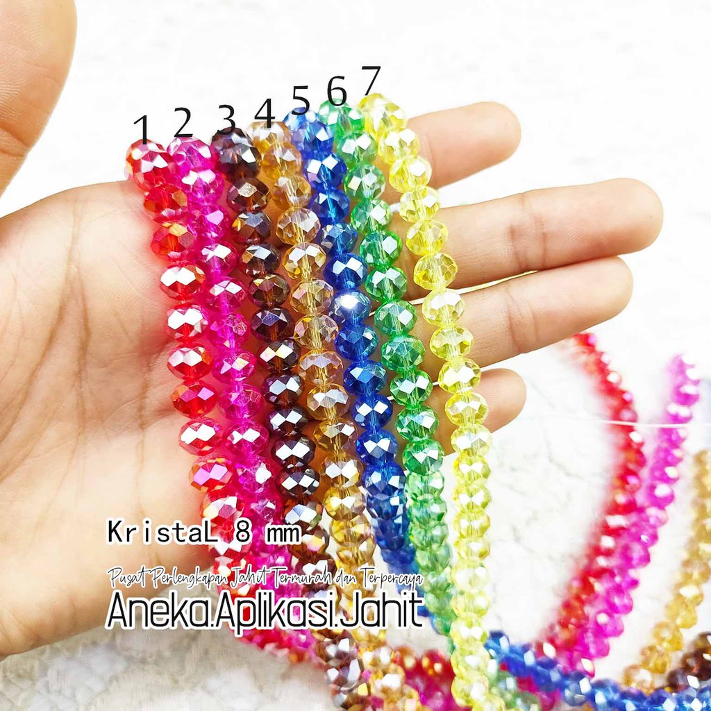 CZECH BAKPAU CRYSTAL 8 MM / CZECH BAKPAU SEWING CRYSTAL 8 MM