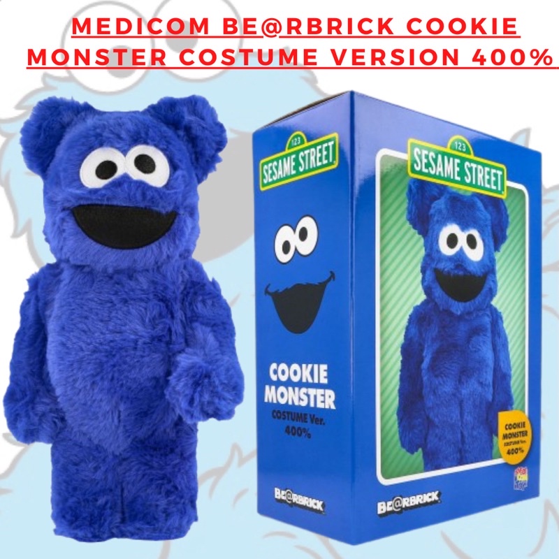 🔸พร้อมส่ง🔸Medicom Be@rbrick Cookie Monster Costume Version 400%