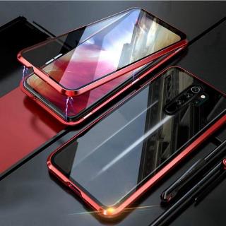 เคส Redmi Note 8 / Redmi Note 8 Pro สองด้านด้านหน้า + หลังกระจกแม่เหล็กดูดซับ 360 เต็มร่างกายป้องกันแม่เหล็กฮาร์ดปกหลัง