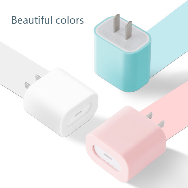 เคสอะแดปเตอร์ซิลิโคนแบบบางสําหรับ Ip 20W Usb-C Charger