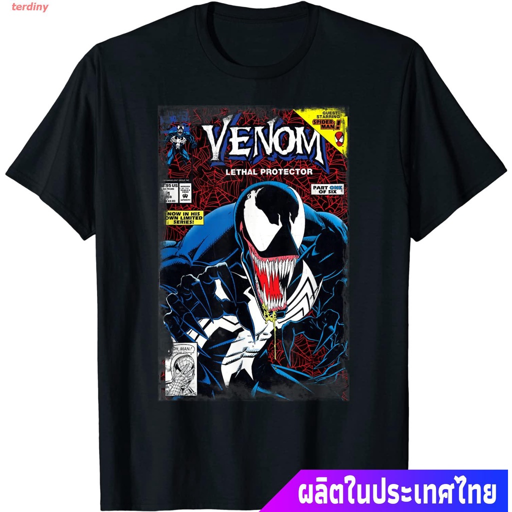 #ถูกสุด เสื้อยืดกีฬา Marvel Venom Vintage Comic Book Cover T-Shirt Men's Women's T-shirts