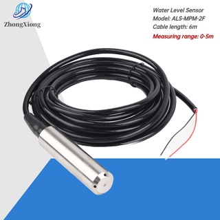 DC24V 4-20mA Throw-In Type Liquid Level Sensor For Detecting 0-5m Range Depth