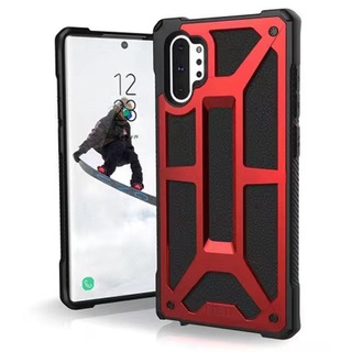 Uag เคสโทรศัพท์มือถือหนัง คาร์บอนไฟเบอร์ กันกระแทก พร้อมกล่อง สําหรับ samsung galaxy Note10 plus