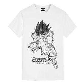 เจ็ดดราก้อนบอลสั่งซื้อเสื้อยืดUTEEของแท้มอบอำนาจไซอิ๋วSuper Saiyanฝ้าย100% แขนสั้นอนิเมะปลอกคอกลม