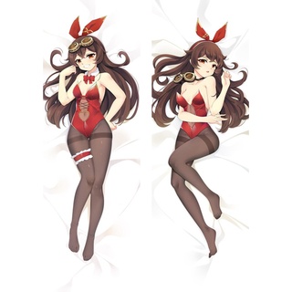 พร้อมส่ง ปลอกหมอนอิงสองด้าน พิมพ์ลายอนิเมะ Genshin Impact Amber Dakimakura Kawaii ขนาด 150x50 ซม.