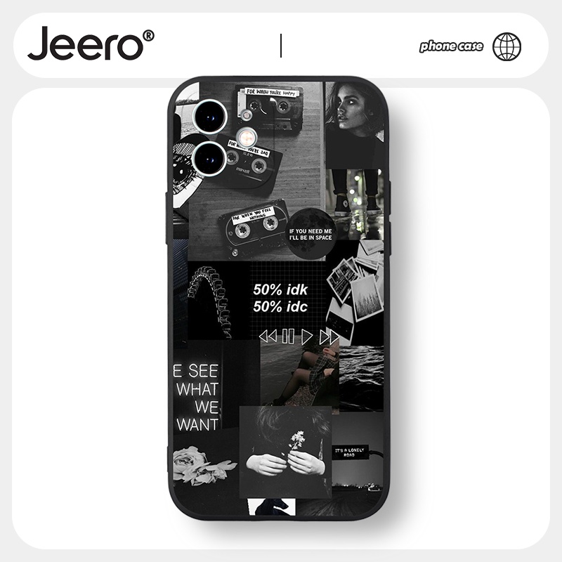 Jeero เคสไอโฟน เคสซิลิโคนนุ่มกันกระแทกน่ารักตลก เคสโทรศัพท์ Compatible for iphone 14 13 12 11 Pro Max SE 2020 X XR XS 8 7 ip 6S 6 Plus HFF1418
