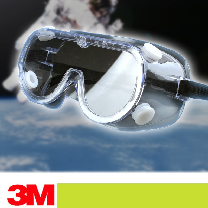 2PCS 3M 1621AF ป้องกัน Goggle กระจกเลนส์ใส Anti-Impact Anti-Splash