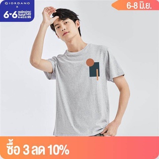 Men HuaXianSheng Series T-Shirts Simple Crewneck Short Sleeve Summer T-Shirts 100% Cotton Print Casaul Tee 9109