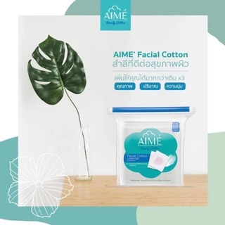 ♦️ของแท้·ส่งด่วน·ถูก♦️ DAYSE x AIME: Facial Cotton : เอเม่ สำลี สำลีเช็ดหน้า x 4 ชิ้น