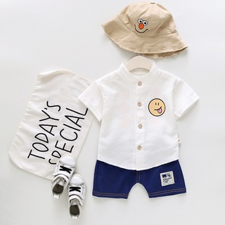 🔥สินค้าพร้อมส่ง🔥 เสื้อลายอิโมจิใส่สบายชิลล์ๆ พร้อมกางเกงเข้าชุดสไตล์เกาหลี
