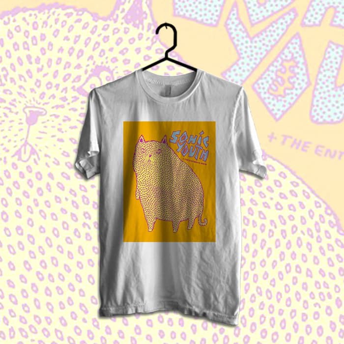 เสื้อยืดวง Tomoshinc Sonic Youth - Sonic Cat