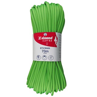 เชือกปีนเขา เชือกไต่เขา เชือก เชือกปีนผา Climbing Rope 9.5 Mm X 70 M Cliff Green เชือกสำหรับการไต่เขา Cliff  9.5 X 70 ม.