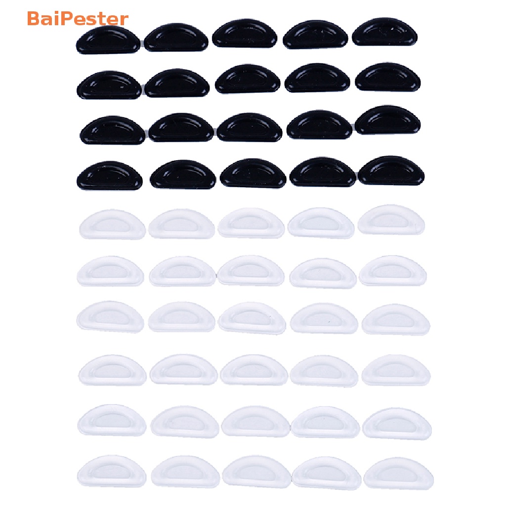 [BaiPester] 5 Pairs adhesive nose pads anti-slip silicone eyeglass pads for glasses
