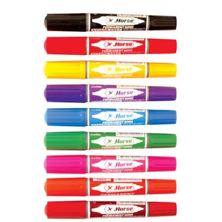 ปากกาเคมีตราม้า2หัวTwin-Pen(1กล่อง/12 ด้าม)