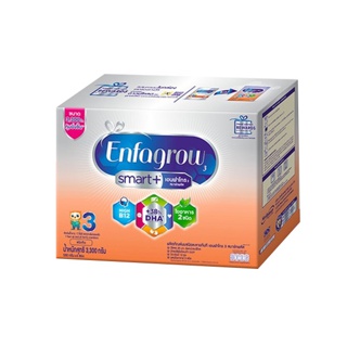 [2022MALL66 ลดเพิ่ม10%] เอนฟาโกร สมาร์ทพลัส นมผง เด็ก สูตร3 3300 กรัม Enfagrow Smart+ Formula 3 3300 g.