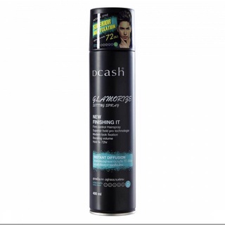 DCASH GLAMORIZE SETTING SPRAY ดีแคช แกลมเมอไรซ์ เซตติ้ง 400มล. สเปรย์แต่งทรงผม สูตรแข็งมาก อยู่ทรงนานพิเศษ