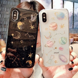 *** พร้อมส่ง *** เคสกลิตเตอร์ลายอวกาศวิ้งๆ   X/XS    X11 pro max