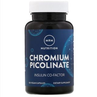 แท้ 💯! โครเมี่ยม Chromium Picolinate 200 mcg 100 Capsules จากอเมริกา ช่วยเร่งการเผาผลาญแป้ง น้ำตาล ไขมัน